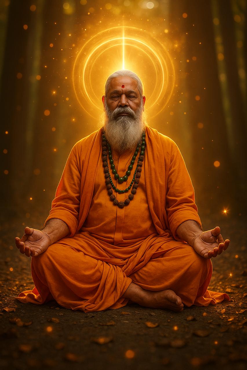 Pon Parameswara Swamigal in meditation